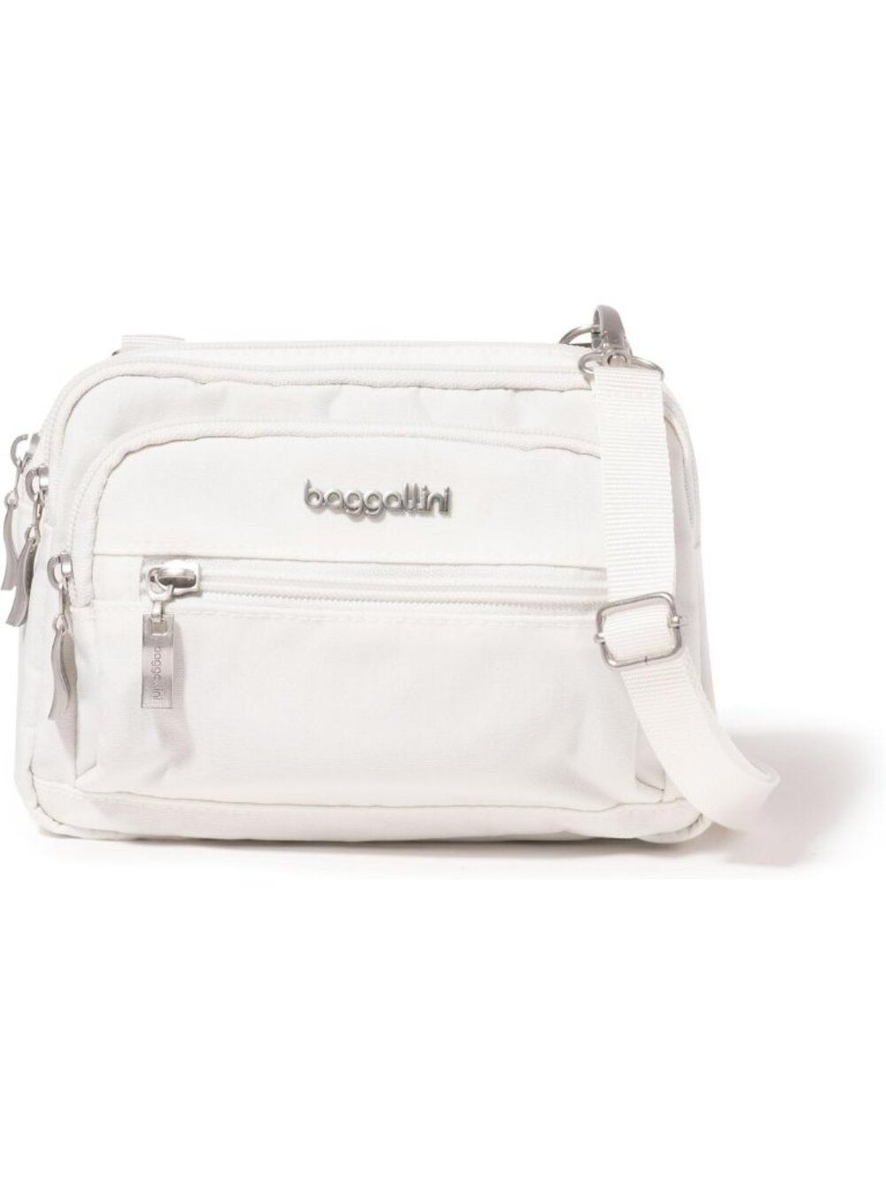 Lightweight Triple Zip Crossbody Bag - Convertible Fanny Pack & Belt Bag for